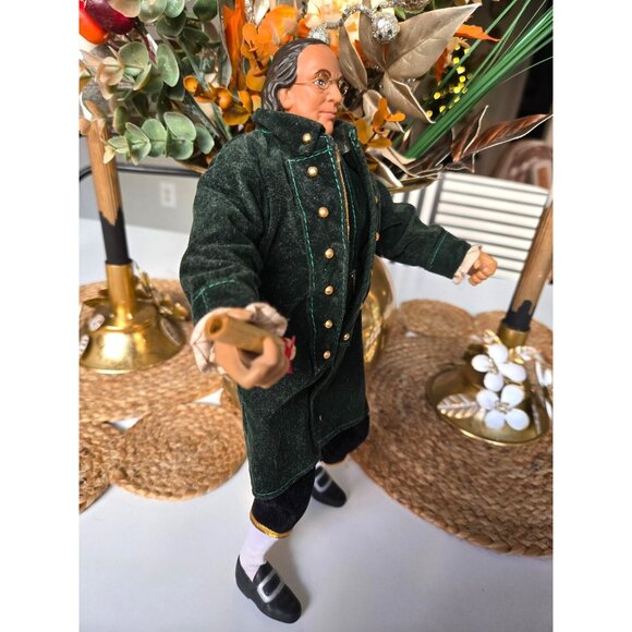 Benjamin Franklin Doll 1997 Leaders of the World by Formative Intl Posable - Picture 3 of 11